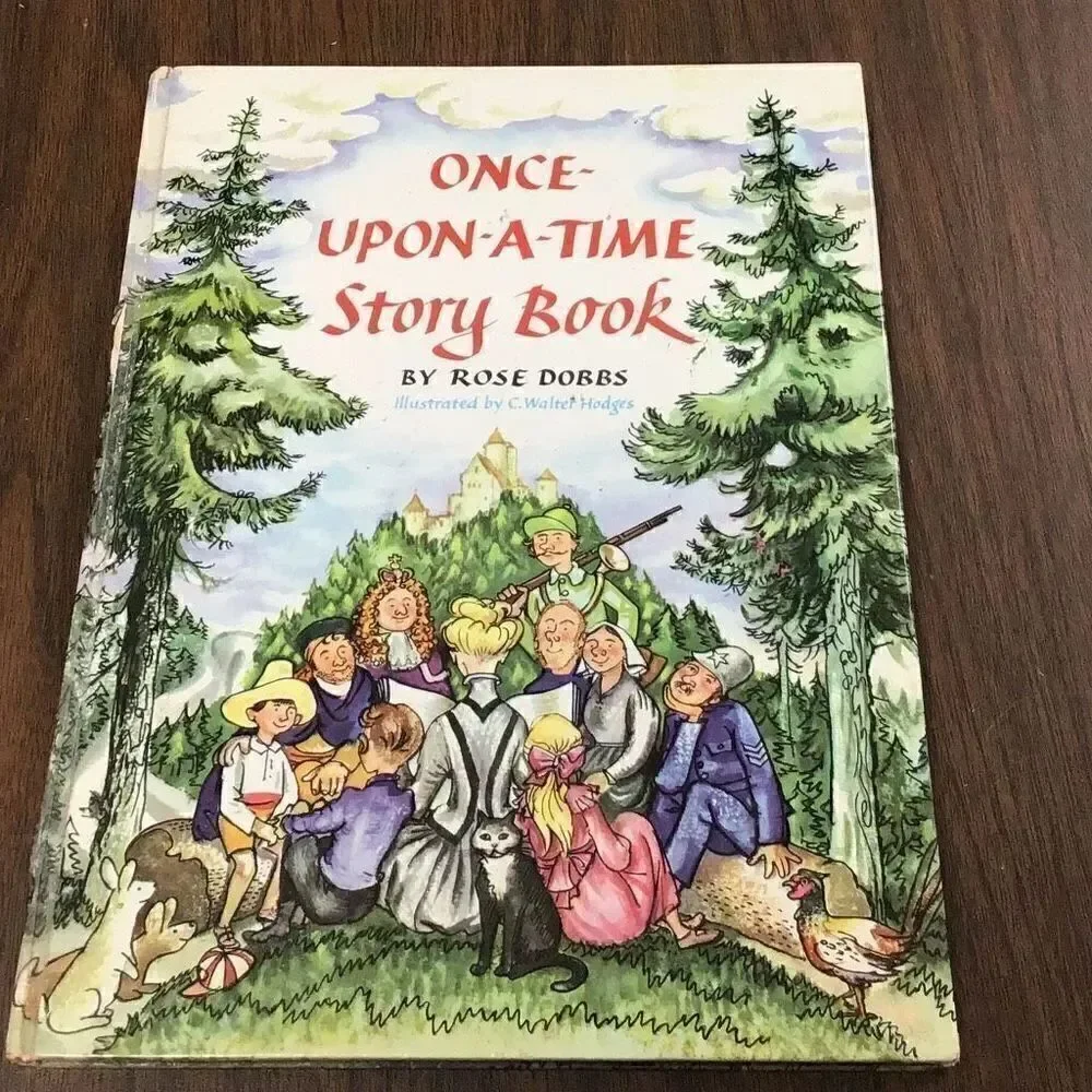 Vintage 1958 once upon a time storybook multiple fun stories to share with the c